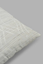 Load image into Gallery viewer, Redtag-Ivory-Geometric-Jacquard-Cushion-Category:Cushions,-Colour:Ivory,-Filter:Home-Bedroom,-HMW-BED-Cushions,-New-In,-New-In-HMW-BED,-Non-Sale,-S22C,-Section:Homewares-Home-Bedroom-
