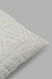 Redtag-Ivory-Geometric-Jacquard-Cushion-Category:Cushions,-Colour:Ivory,-Filter:Home-Bedroom,-HMW-BED-Cushions,-New-In,-New-In-HMW-BED,-Non-Sale,-S22C,-Section:Homewares-Home-Bedroom-