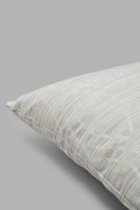 Redtag-Ivory-Geometric-Jacquard-Cushion-Category:Cushions,-Colour:Ivory,-Filter:Home-Bedroom,-HMW-BED-Cushions,-New-In,-New-In-HMW-BED,-Non-Sale,-S22C,-Section:Homewares-Home-Bedroom-