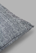 Load image into Gallery viewer, Redtag-Grey-Geometric-Jacquard-Cushion-Category:Cushions,-Colour:Grey,-Filter:Home-Bedroom,-HMW-BED-Cushions,-New-In,-New-In-HMW-BED,-Non-Sale,-S22C,-Section:Homewares-Home-Bedroom-
