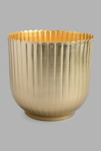 Load image into Gallery viewer, Redtag-Gold-Scallop-Edge-Planter-Vase-Home-Decor-
