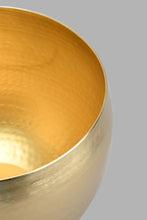 Load image into Gallery viewer, Redtag-Gold-Round-Hammered-Planter-Vase-Home-Decor-
