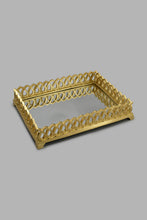 Load image into Gallery viewer, Redtag-Gold-Decorative-Tray-Trays-Home-Decor-
