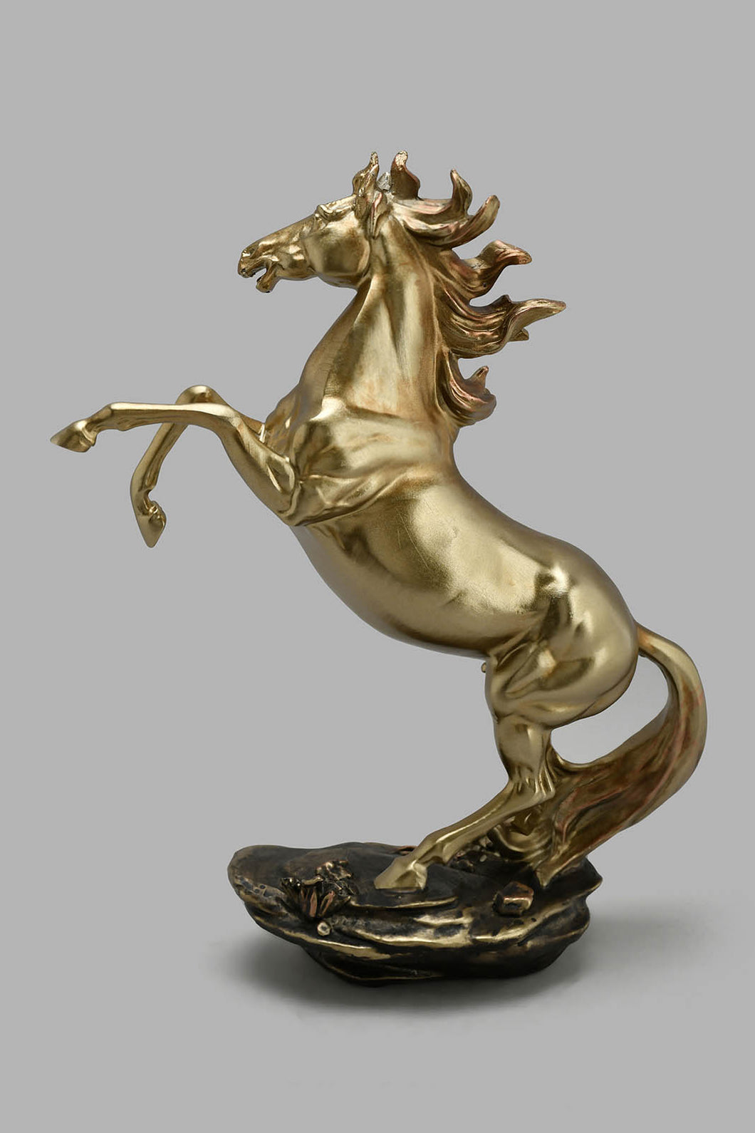 Redtag-Gold-Polyresin-Decorative-Horse-Artefact-Home-Decor-