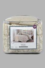 Load image into Gallery viewer, Redtag-Grey-Damask-Print-5-Piece-Comforter-Set-(King-Size)-Comforters-Home-Bedroom-
