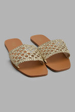 Load image into Gallery viewer, Redtag-Gold-Weave-Mule-Mules-Women&#39;s-
