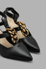 Redtag-Black-T-Bar-Shoe-With-Chain-Trim-Court-Shoes-Women's-