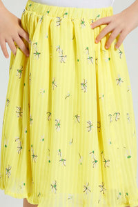 Redtag-Yellow-Printed-Skirt-Colour:Yellow,-Filter:Girls-(2-to-8-Yrs),-Girls-Skirts,-New-In,-New-In-GIR,-Non-Sale,-S22B,-Section:Kidswear-Girls-2 to 8 Years