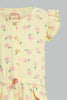 Redtag-Yellow-Aop-Playsuit-Jumpsuits-Infant-Girls-3 to 24 Months