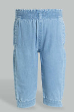 Load image into Gallery viewer, Redtag-Lt-Wash-Denim-Pullon-Qlotte-Jean-Jeans-High-Rise-Infant-Girls-3 to 24 Months
