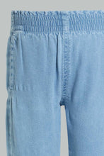 Load image into Gallery viewer, Redtag-Lt-Wash-Denim-Pullon-Qlotte-Jean-Jeans-High-Rise-Infant-Girls-3 to 24 Months
