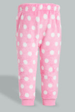 Load image into Gallery viewer, Redtag-Pink-Cat-Artwork-Fleece-Pyjama-Set-Pyjama-Sets-Infant-Girls-3 to 24 Months
