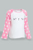 Redtag-Pink-Cat-Artwork-Fleece-Pyjama-Set-Pyjama-Sets-Infant-Girls-3 to 24 Months