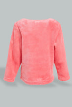 Load image into Gallery viewer, Redtag-Fuchsia-Beer-Artwork-Fleece-Pyjama-Set-Pyjama-Sets-Infant-Girls-3 to 24 Months
