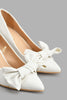 Redtag-White-Court-Shoe-With-Bow-Trim-Court-Shoes-Women's-