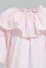 Redtag-Pink-Strappy-Shoulder-3/4-Sleeves-Top-Blouses-Infant-Girls-3 to 24 Months