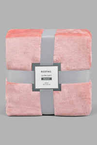 Redtag-Pink-Ultra-Soft-Blanket-
(Single-Size)-Blankets-Home-Bedroom-