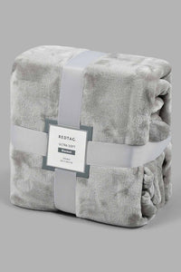 Redtag-Grey-Ultra-Soft-Blanket-
(Double-Size)-Blankets-Home-Bedroom-