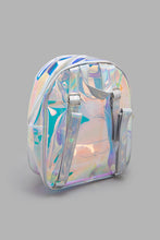 Load image into Gallery viewer, Redtag-Multi-Color-Backpack-With-Pom-Pom-Backpacks-Girls-
