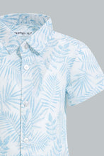 Load image into Gallery viewer, Redtag-Blue-And-White-Beach-Printed-Short-Sleeve-Poplin-Shirt-Colour:Blue,-Filter:Infant-Boys-(3-to-24-Mths),-Infant-Boys-Shirts,-New-In,-New-In-INB,-Non-Sale,-S22B,-Section:Kidswear,-TBL-Infant-Boys-3 to 24 Months
