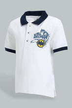 Load image into Gallery viewer, Redtag-White-Batman-Pique-Polo-Character,-Colour:White,-Filter:Infant-Boys-(3-to-24-Mths),-Infant-Boys-T-Shirts,-New-In,-New-In-INB,-Non-Sale,-S22B,-Section:Kidswear,-TBL-Infant-Boys-3 to 24 Months
