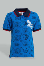 Load image into Gallery viewer, Redtag-Blue-Tom-And-Jerry-Printed-Polo-Character,-Colour:Blue,-Filter:Infant-Boys-(3-to-24-Mths),-Infant-Boys-T-Shirts,-New-In,-New-In-INB,-Non-Sale,-S22B,-Section:Kidswear,-TBL-Infant-Boys-3 to 24 Months
