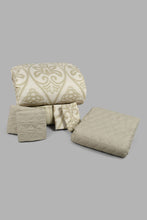 Load image into Gallery viewer, Redtag-Grey-Damask-Print-6-Piece-Comforter-Set-(Double-Size)-Comforters-Home-Bedroom-
