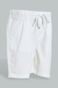 Redtag-White-Trouser-Shorts-Colour:White,-Filter:Infant-Boys-(3-to-24-Mths),-Infant-Boys-Shorts,-New-In,-New-In-INB,-Non-Sale,-S22B,-Section:Kidswear,-TBL-Infant-Boys-3 to 24 Months