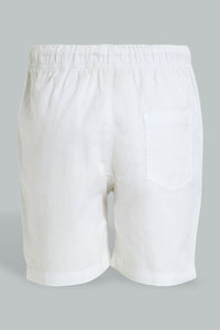 Redtag-White-Trouser-Shorts-Colour:White,-Filter:Infant-Boys-(3-to-24-Mths),-Infant-Boys-Shorts,-New-In,-New-In-INB,-Non-Sale,-S22B,-Section:Kidswear,-TBL-Infant-Boys-3 to 24 Months