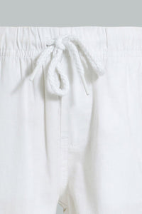 Redtag-White-Trouser-Shorts-Colour:White,-Filter:Infant-Boys-(3-to-24-Mths),-Infant-Boys-Shorts,-New-In,-New-In-INB,-Non-Sale,-S22B,-Section:Kidswear,-TBL-Infant-Boys-3 to 24 Months