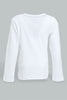 Redtag-White-Dion-Long-Sleeve-T-Shirt-Long-Sleeves-Infant-Boys-3 to 24 Months