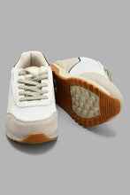 Load image into Gallery viewer, Redtag-Off-White-Colour-Block-Sneaker-Chunky-Senior-Boys-5 to 14 Years
