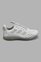 Load image into Gallery viewer, Redtag-Grey-Ribbed-Knit-Sneaker-Sneakers-Senior-Boys-5 to 14 Years
