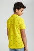 Redtag-Yellow-Scooty-Bike-Aop-Polo-Polo-Shirts-Senior-Boys-9 to 14 Years