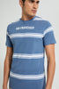 Redtag-Blue-Striper-T-Shirt-Striped-Men's-