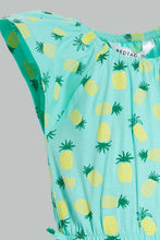 Load image into Gallery viewer, Redtag-Mint-Printed-Playsuit-Jumpsuits-Infant-Girls-3 to 24 Months
