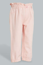 Load image into Gallery viewer, Redtag-Pink-Coloured-Denim-Jogger-Jeans-Baggy-Fit-Infant-Girls-3 to 24 Months
