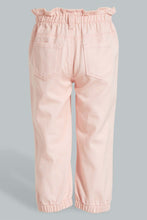 Load image into Gallery viewer, Redtag-Pink-Coloured-Denim-Jogger-Jeans-Baggy-Fit-Infant-Girls-3 to 24 Months
