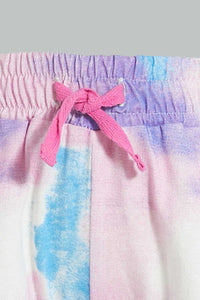 Redtag-Lilac-Tie-Die-Jesrey-Top-And-Bottom-Set-Sets-Infant-Girls-3 to 24 Months