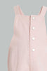 Redtag-Pink-Denim-Coloured-Dungree-Jumpsuits-Infant-Girls-3 to 24 Months