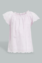 Load image into Gallery viewer, Redtag-Lilac-Schiffly-Top-With-Lino-Dobby-Skirt-Colour:Lilac,-Filter:Infant-Girls-(3-to-24-Mths),-Infant-Girls-Sets,-New-In,-New-In-ING,-Non-Sale,-S22B,-Section:Kidswear-Infant-Girls-3 to 24 Months
