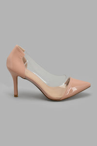 Redtag-Pink-Patent-Vinyl-Court-Court-Shoes-Women's-