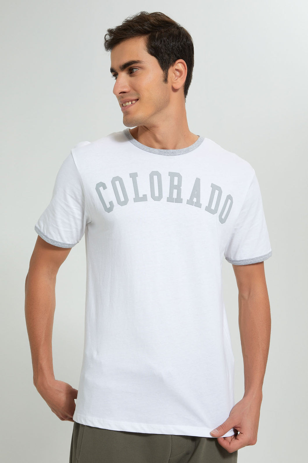 Redtag-White-Colorado-T-Shirt-Graphic-Prints-Men's-