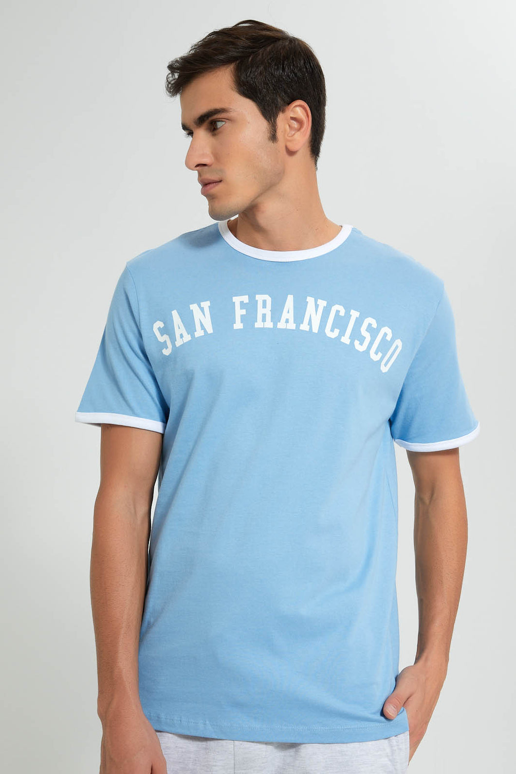 Redtag-Blue-San-Francisco-T-Shirt-Graphic-Prints-Men's-