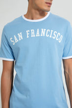 تنزيل الصورة على معرض الصور، Redtag-Blue-San-Francisco-T-Shirt-Graphic-Prints-Men&#39;s-
