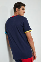 تنزيل الصورة على معرض الصور، Redtag-Navy-Kyoto-T-Shirt-Graphic-Prints-Men&#39;s-
