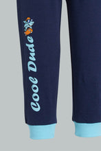 تنزيل الصورة على معرض الصور، Redtag-Navy-And-Blue-Active-Pant-(2-Pack)-Joggers-Infant-Boys-3 to 24 Months
