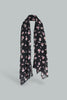 Redtag-Black-Grilled-Printed-Scarf-Fashion-Scarves-Women-