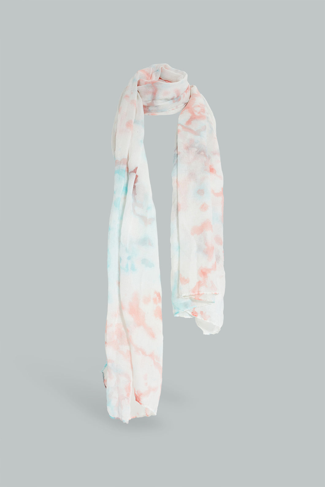 Redtag-Multi-Colour-Tie-And-Dye-Printed-Scarf-Fashion-Scarves-Women-