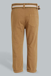 Redtag-Tan-Belted-Casual-Trouser-Character,-Colour:Tan,-Filter:Infant-Boys-(3-to-24-Mths),-Infant-Boys-Trousers,-New-In,-New-In-INB,-Non-Sale,-S22B,-Section:Kidswear,-TBL-Infant-Boys-3 to 24 Months